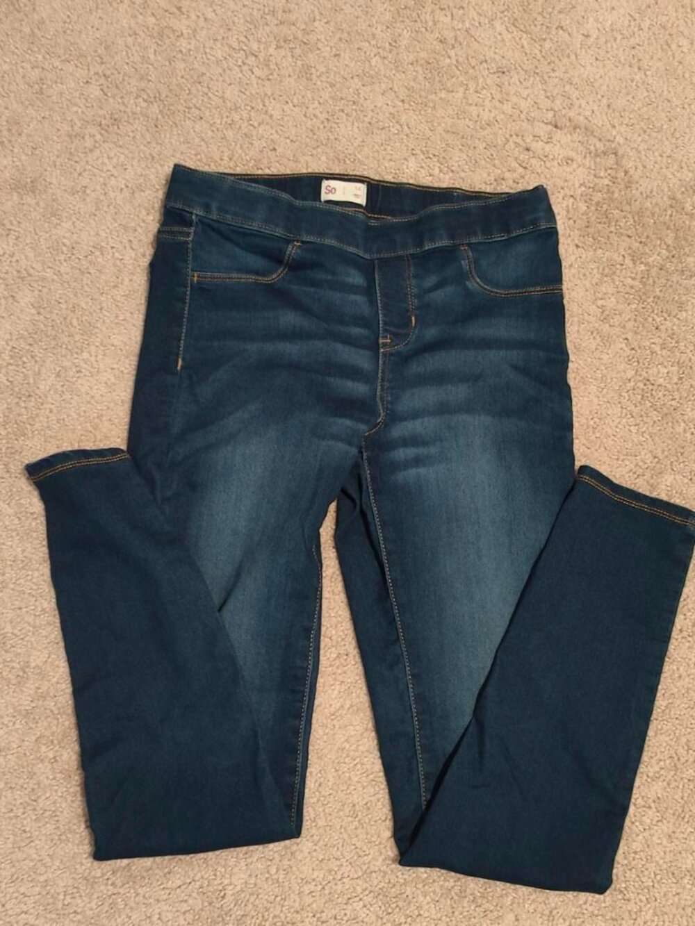SO Clothing Women's Navy and Blue Jeans